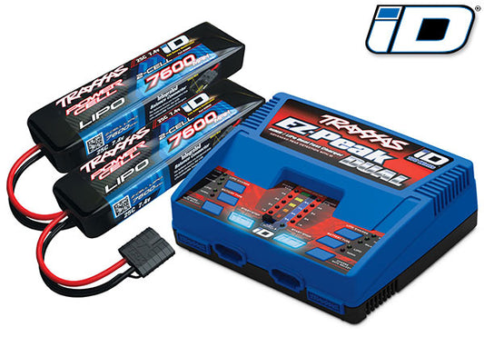 Pack complet : Chargeur double iD et 2 batteries LiPo 2S 7600 mAh