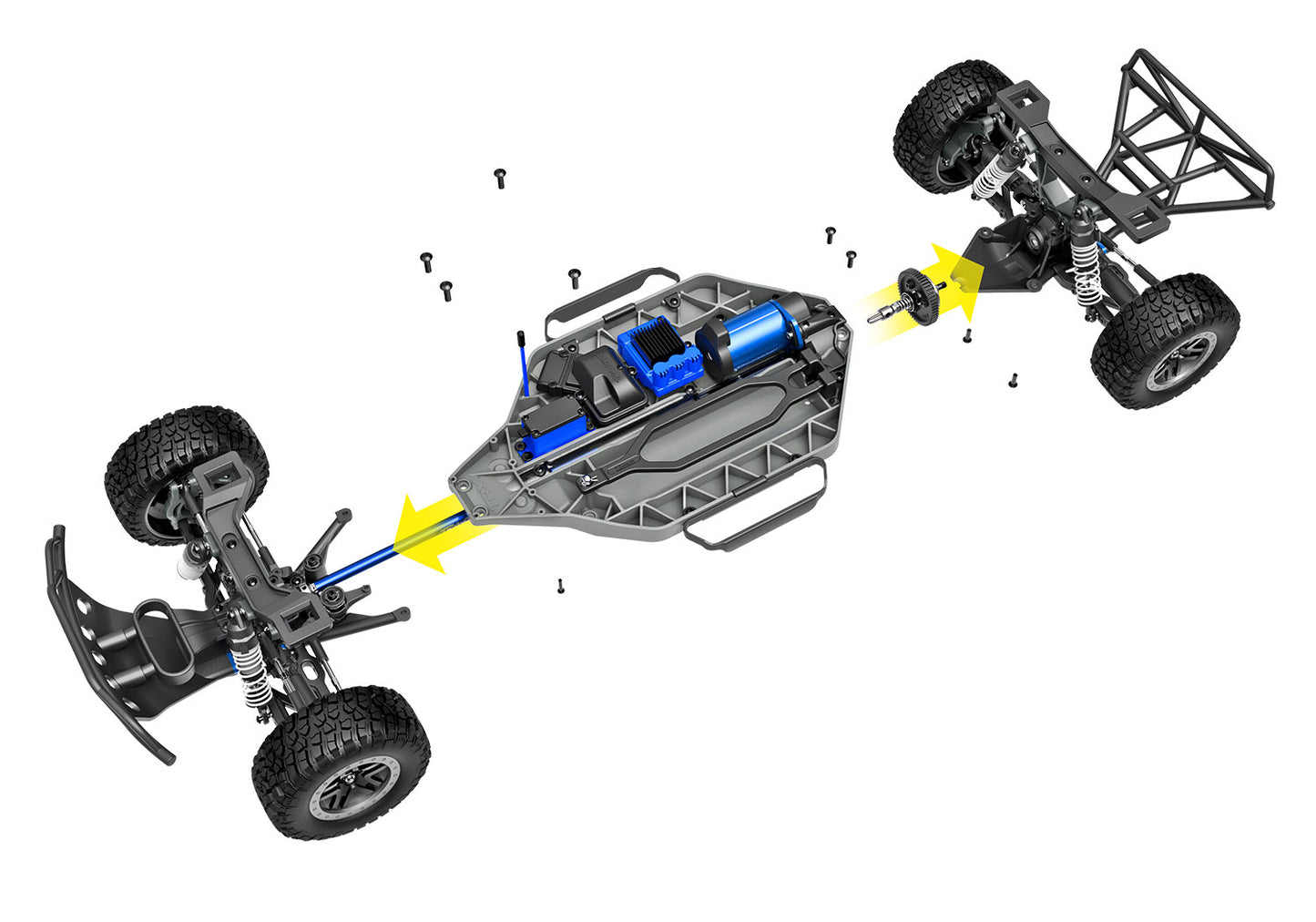SLASH® 4X4 VXL-3s : camion de course courte sans balais à l'échelle 1/10