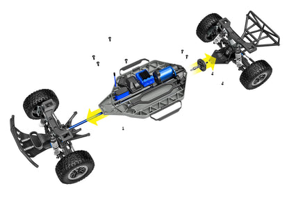 SLASH® 4X4 VXL-3s : camion de course courte sans balais à l'échelle 1/10